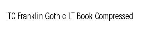 ITCFranklinGothic LT BookCp