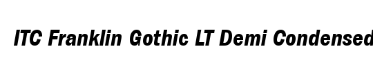 ITCFranklinGothic LT BookCn