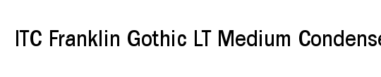 ITCFranklinGothic LT MedCn