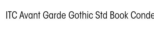 ITC Avant Garde Gothic Std