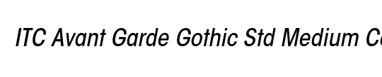 ITC Avant Garde Gothic Std