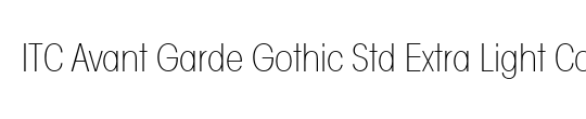 ITC Avant Garde Gothic Std