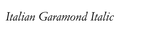 Italian Garamond