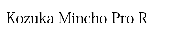 MS Mincho