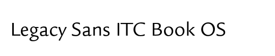 ITC Legacy Sans Std