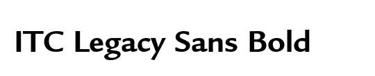 ITC Legacy Sans Std