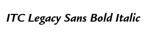 ITC Legacy Sans