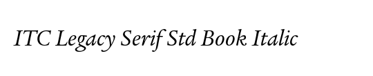 ITC Legacy Serif Std