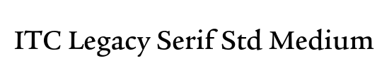 ITC Legacy Serif Std