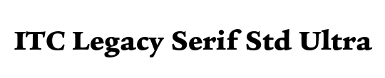 ITCLegacySerif LT Ultra