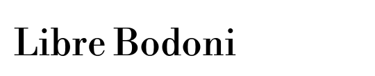 Libre Bodoni