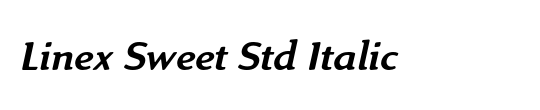 Linex Sans Std