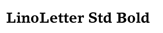 LinoLetter Std