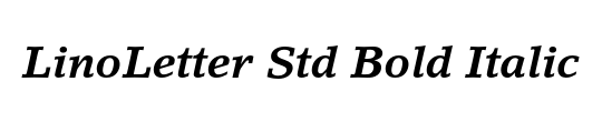 LinoLetter Std