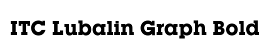 ITC Lubalin Graph Std