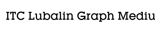 ITC Lubalin Graph Std