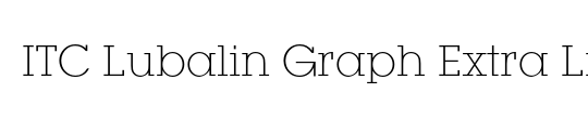 ITC Lubalin Graph Std