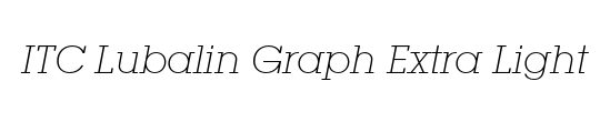 ITC Lubalin Graph