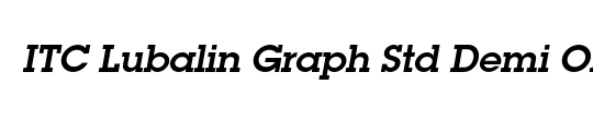 ITC Lubalin Graph Std