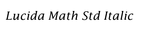 Math Italic