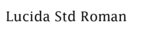 Lucida Sans Std