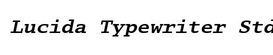 Lucida Sans Typewriter Std