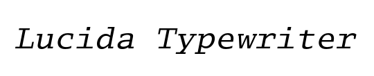 Lucida Sans Typewriter Std