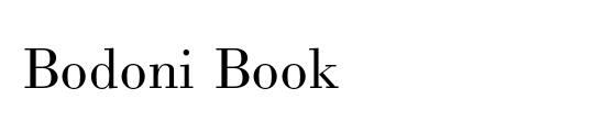 Bodoni LT Book