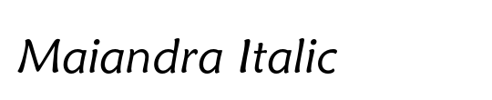 Maiandra Italic GD