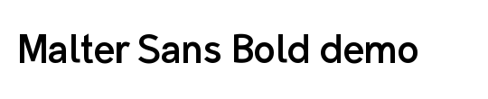 Malter Sans Italic Demo