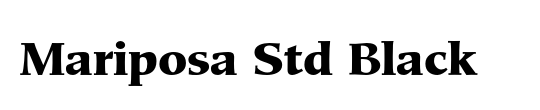 Mariposa Sans Std