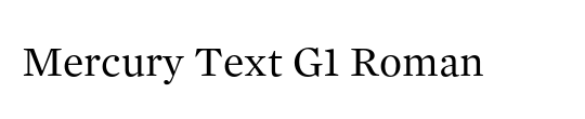 Mercury Text G4