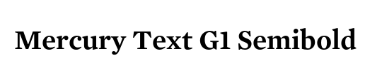 Mercury Text G4