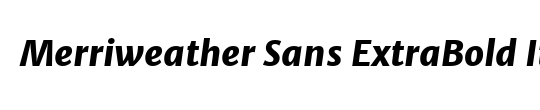 Merriweather Sans ExtraBold