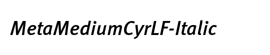 MetaMediumCyrLF-Italic