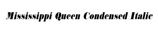 Queen & Country Condensed Italic