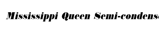 Queen & Country Condensed Italic