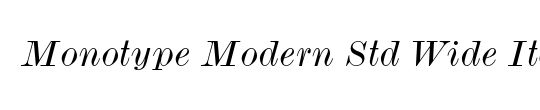 D3 Roadsterism Wide Italic