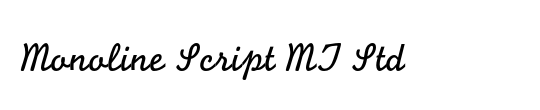 Monoline Script MT Std