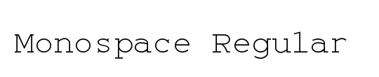 Arial Monospace