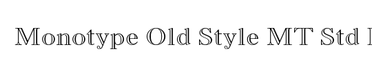 Old Style MT Bold Outline