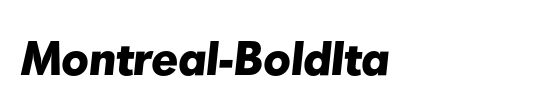 Montreal-Bold