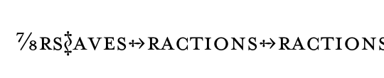 MrsEavesFractions