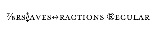 MrsEavesFractions