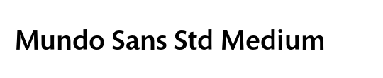 Mundo Sans Std