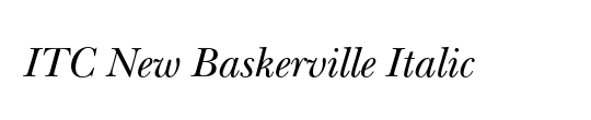 ITC New Baskerville