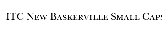 Baskerville Small Caps SSi