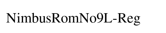 NimbusRomNo9L