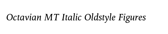 OctavianMT OsF Italic