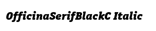 OfficinaSerifBlackC